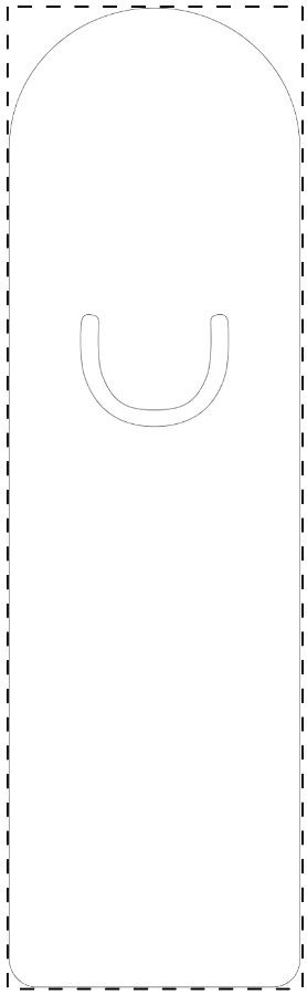 Arrière: W:52 mm x H:175 mm x D:0 mm