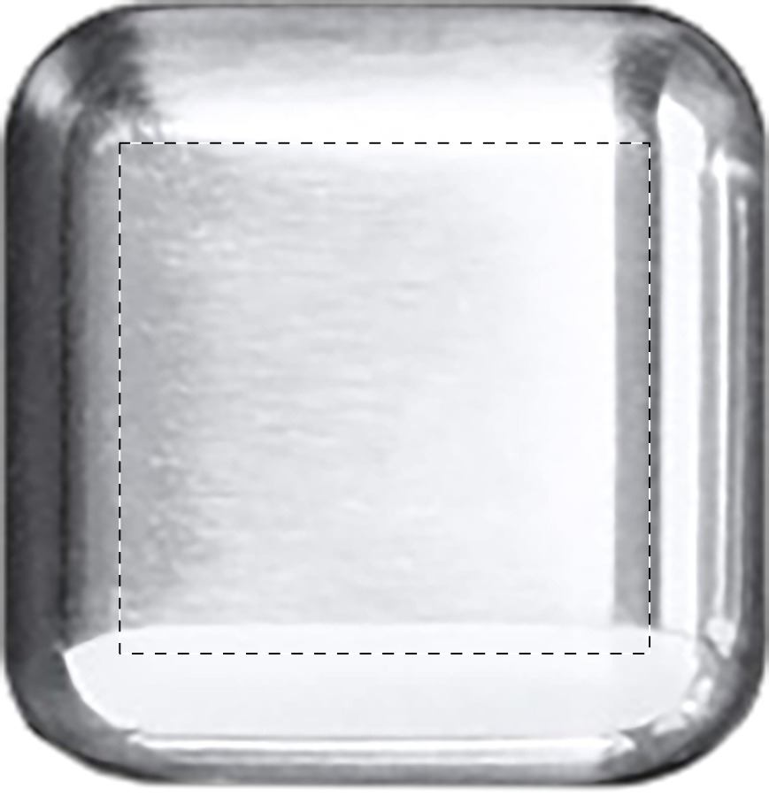 Arrière: 15 x 15 mm