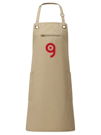 Tablier de tablier Barley Grembiule Beige avec Coutures Contrastées Po