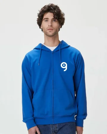 Sweat Berry avec capuche et fermeture à glissière, coton 80%, coupe re