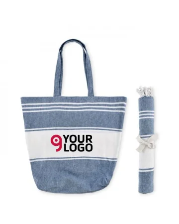 Sac de plage avec serviette