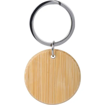 Porte-cles en bambou avec tag nfc (144 bytes)